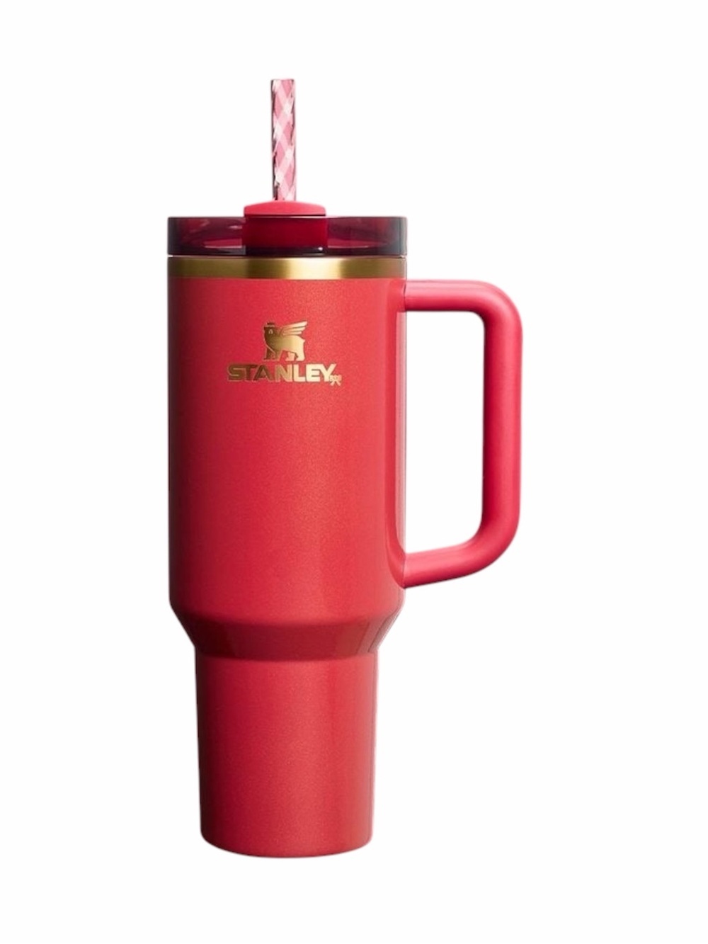 Stanley Scarlet Tinsel Quencher H2.0 Flowstate Tumbler 40 oz Limited Edition NEW